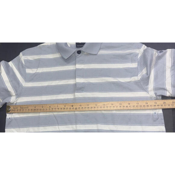 Victorinox Preppy Designer Quiet Luxury Striped Pima Cotton Golf Polo Shirt Smal - Picture 6 of 15